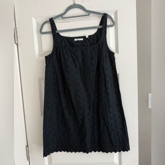 Dôen Carina eyelet mini dress, black, size M - Picture 1 of 5